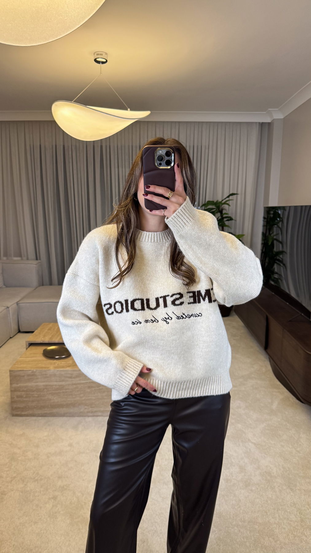 Embroidered Knit Sweater