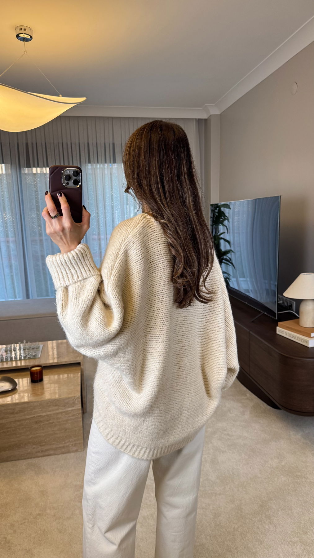 Boat Neck Batwing Sleeve Knit Sweater